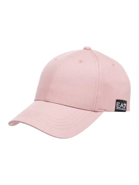 Czapka z daszkiem Emporio Armani Ea7 z logo różowa