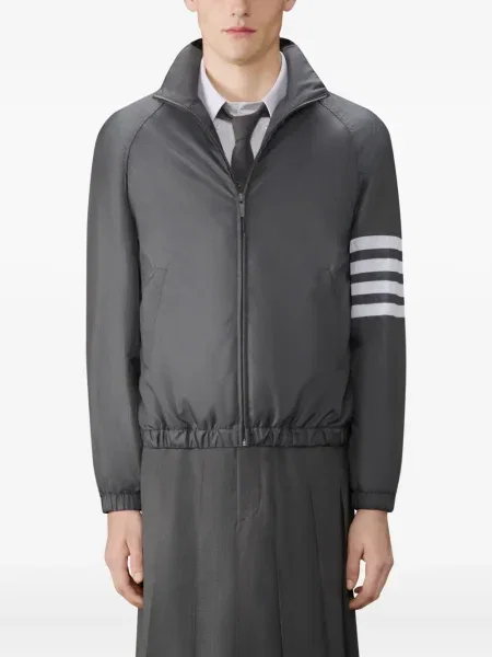 Geacă Thom Browne cu dungi gri