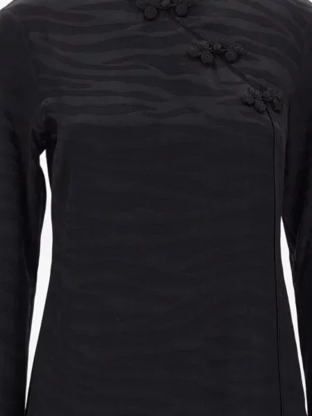 Rochie mini Rixo din jacard negru