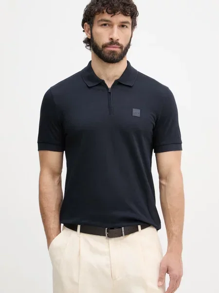Tricou polo Boss Orange portocaliu