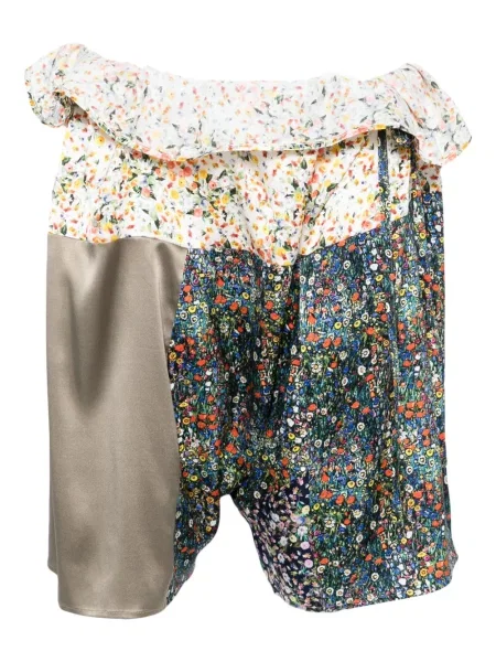 Jedwabne szorty Bless żółte