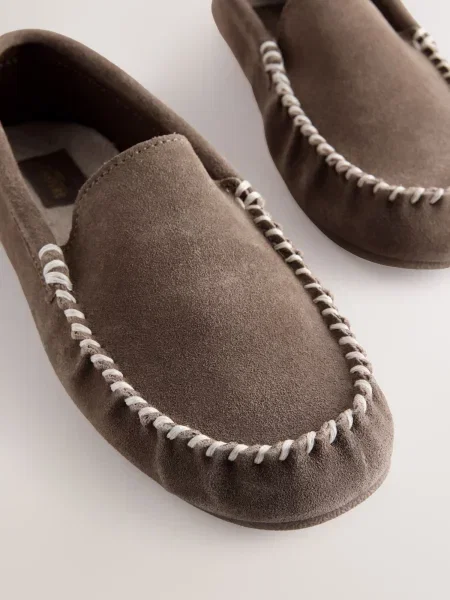 Next Mocasini taupe gri