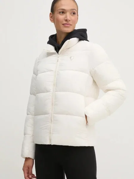 Guess Зимно яке Екрю черно