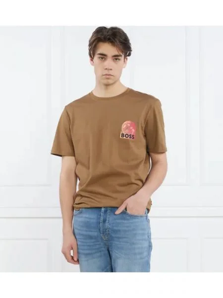 BOSS ORANGE Tricou TeeUniverse | Relaxed fit portocaliu