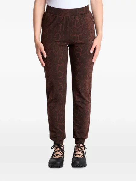 Pantaloni Ea7 Emporio Armani cu imagine alergare maro