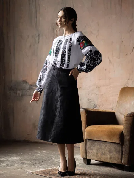 Юбка миди Edelvika черная