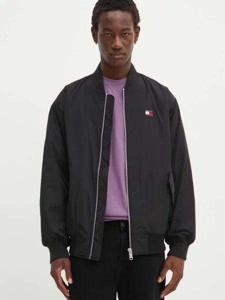 Tommy Jeans bomber dzseki férfi téli fekete
