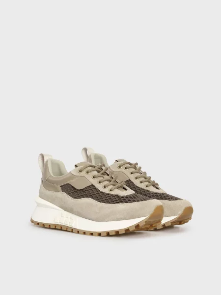 Кожаные кроссовки Prpy серые