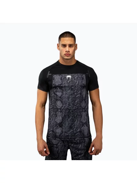 Футболка Venum G-Fit Scales Dry-Tech black/charcoal grey чорна