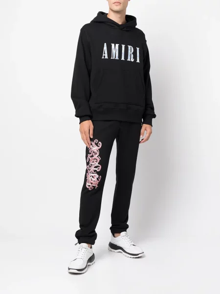 Raštuotos bėgimas kelnės Amiri su paisley raštu