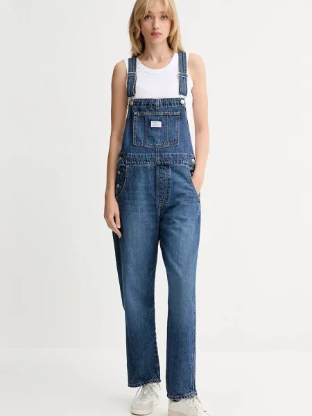Krótki kombinezon Levi's retro niebieski