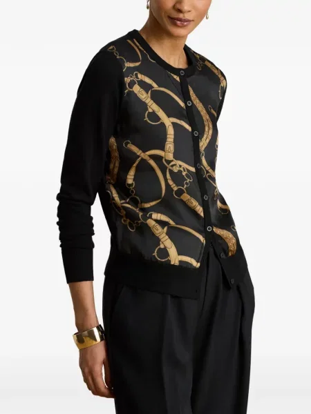 Ζακέτα Lauren Ralph Lauren με σχέδιο μαύρο