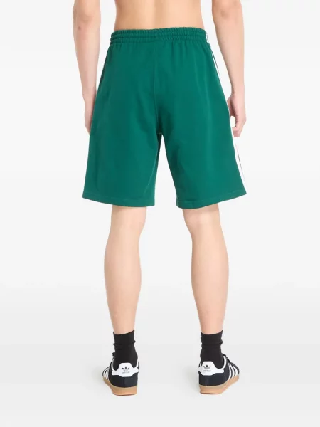 Tricou cu dungi Adidas cu dungi cu broderie din jacard negru
