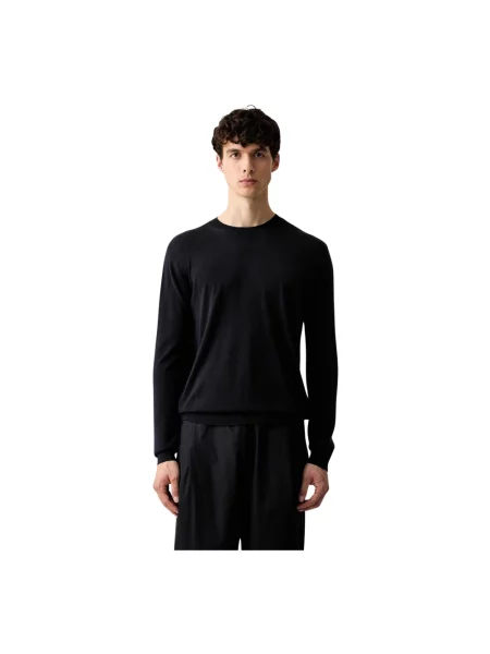 Sweter Emporio Armani z kaszmiru niebieski