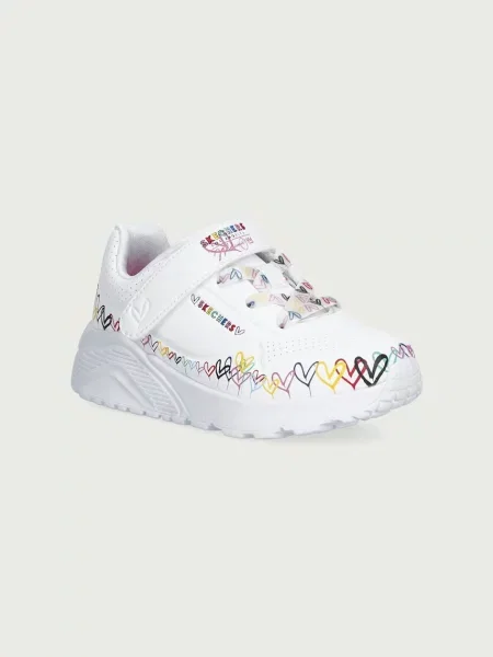 Skechers UNO LITE-HEART CRAZE sportcipő gyerek fehér