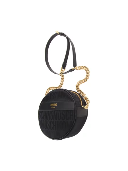 Torebka Moschino z logo czarna