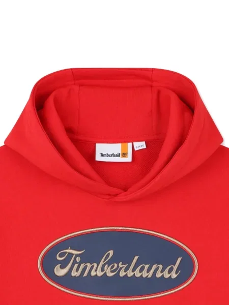 Dětska mikina s kapucí Timberland červená