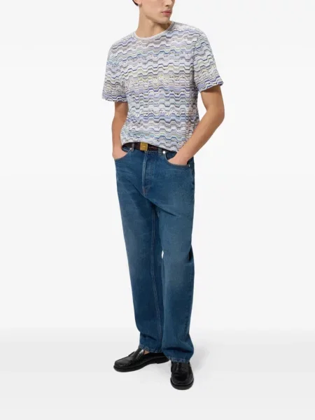 Tricou Missoni tricotate alb