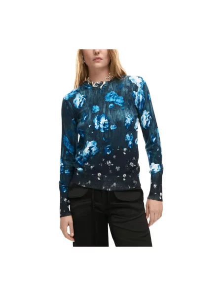 Dzianinowy sweter Desigual czarny