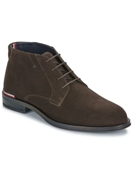 Pantofi Tommy Hilfiger din piele de căprioară maro