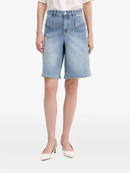 Pantaloni scurți din denim Joseph Ribkoff albastru