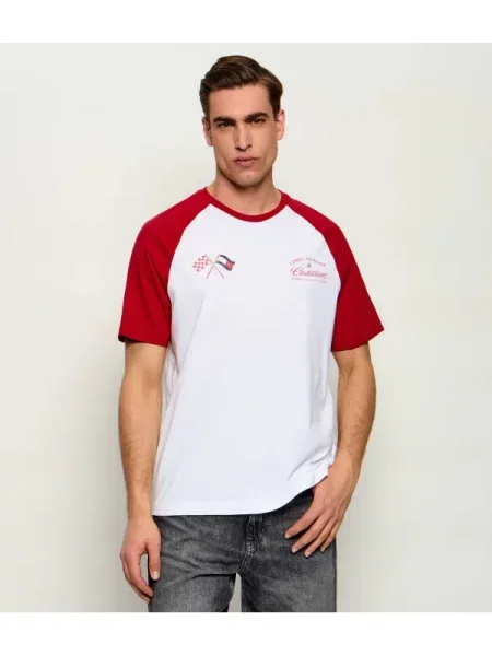 Tommy Hilfiger Tricou Tommy Hilfiger x Cadillac Formula Replica alb