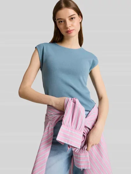 Krój regular fit t-shirt z mieszanki bawełny Tom Tailor Denim