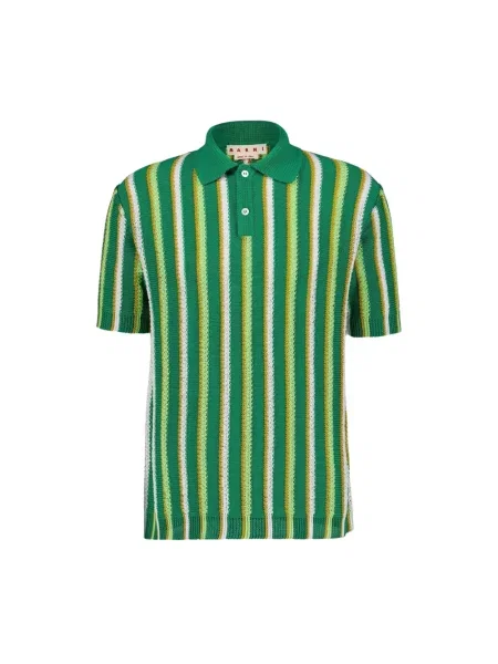 Koszulka polo Marni zielona