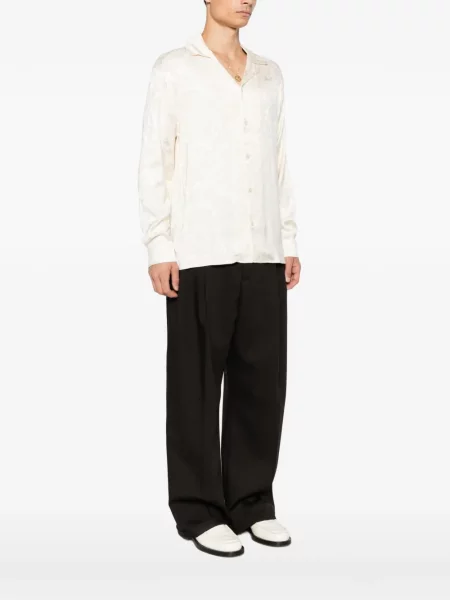 Lung cămașă Drole De Monsieur cu model paisley din jacard