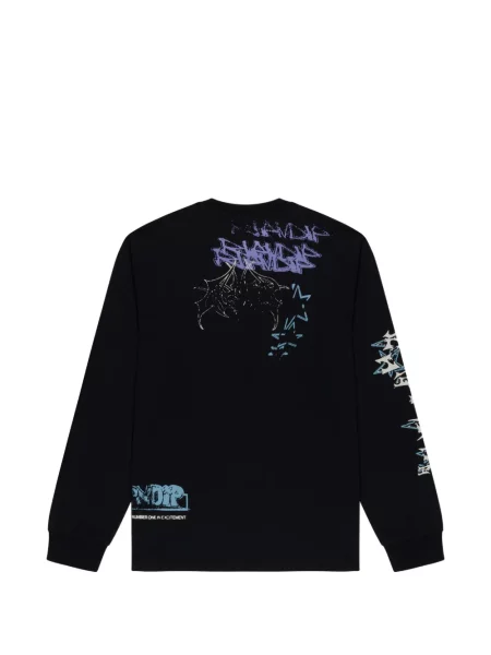 Lung tricou Ripndip cu imagine negru