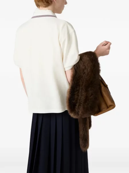 Polo Miu Miu alb