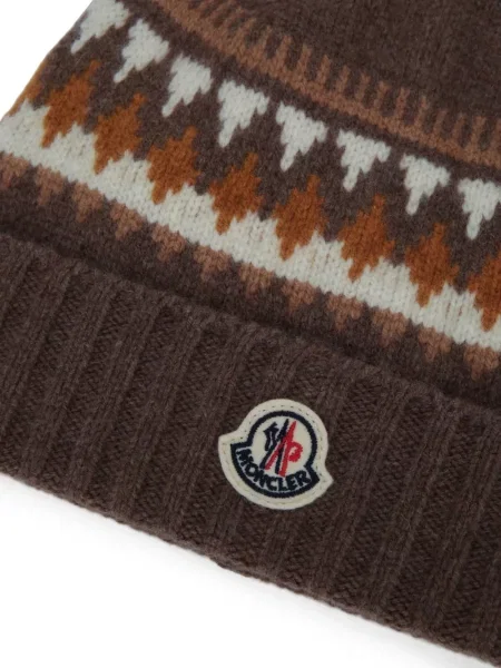 Dětské čepice Moncler Enfant hnědý