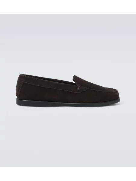 Pantofi loafer Saman Amel din piele de căprioară maro