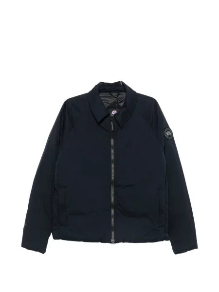 Geacă Canada Goose cu autograf albastru