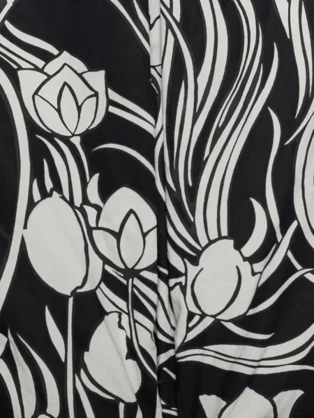 Rochie tip cămașă 's Max Mara cu model floral cu imagine negru