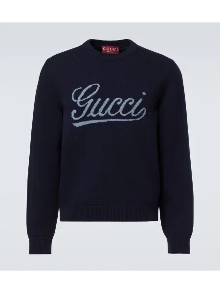 Pulover Gucci de lână albastru