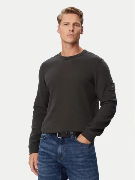 Calvin Klein Jeans Majica antracit siva smeđa