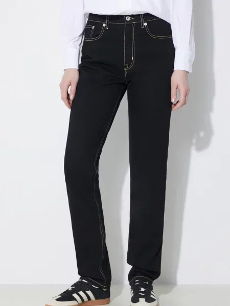 Blugi drepți Kenzo negru
