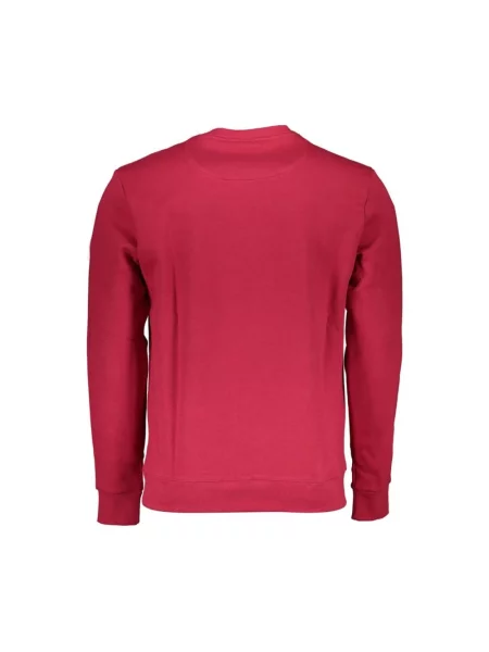 Bluza North Sails żakardowa z dekoltem w kształcie litery U czerwona