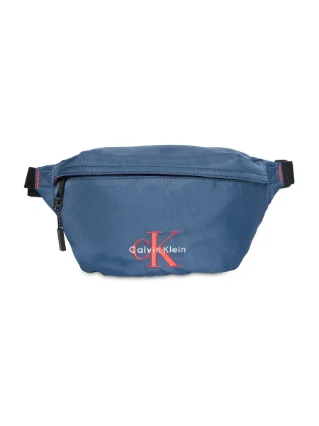 Borsetă Calvin Klein Bold Waistbag Bleumarin alb