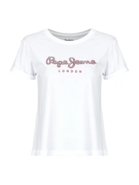 Majica Pepe Jeans s kratkimi rokavi bela