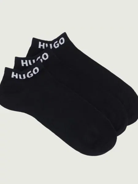 HUGO Șosete / alb negru