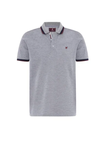 Williot Tričko marine modrá pastelově červená šedá