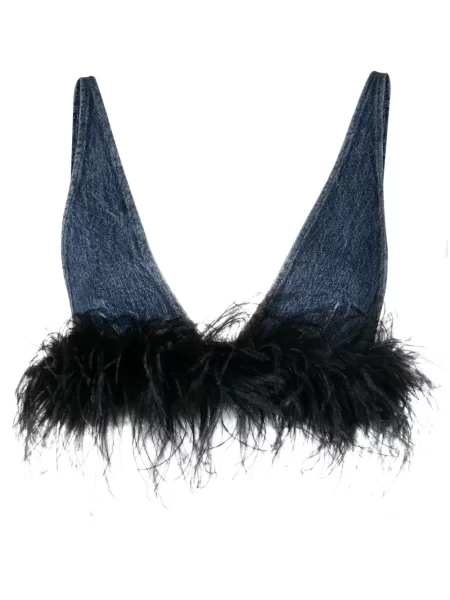 Top Miu Miu sa perjem plava
