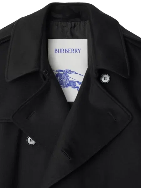 Кашмирен тренчкот Burberry черно