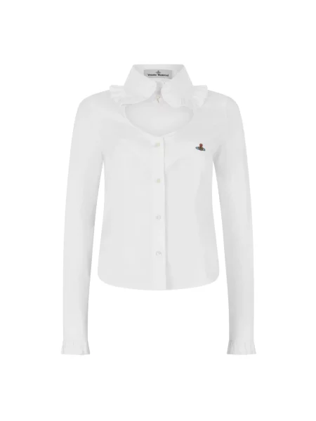 Koszula Vivienne Westwood z falbankami biała