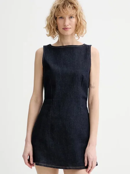 Jeans obleka Levi's LITTLE DENIM modra