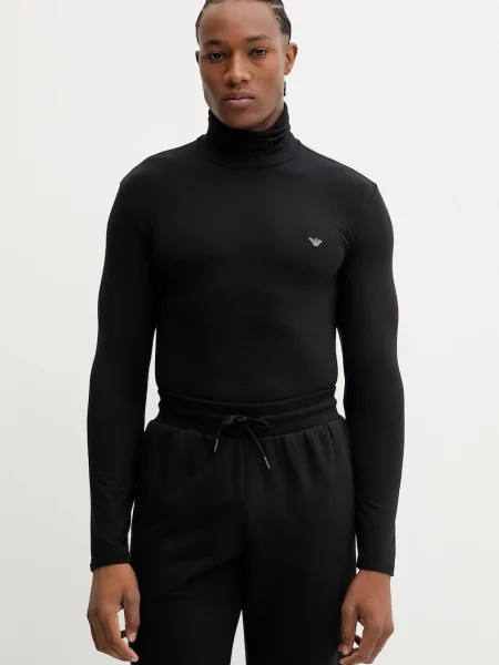 Tricou mânecă lungă Emporio Armani Underwear negru