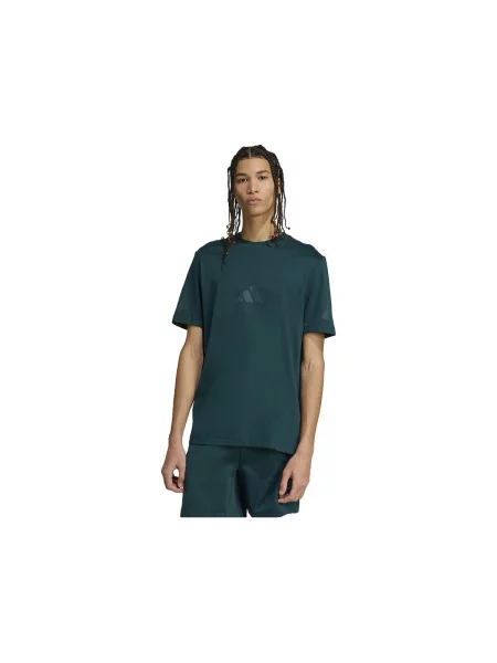 Rövid ujjú rövid póló Adidas kék