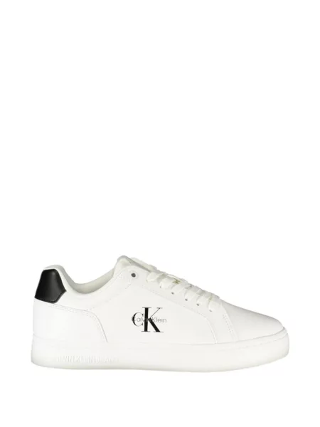 Sneakerși Calvin Klein cu imagine alb